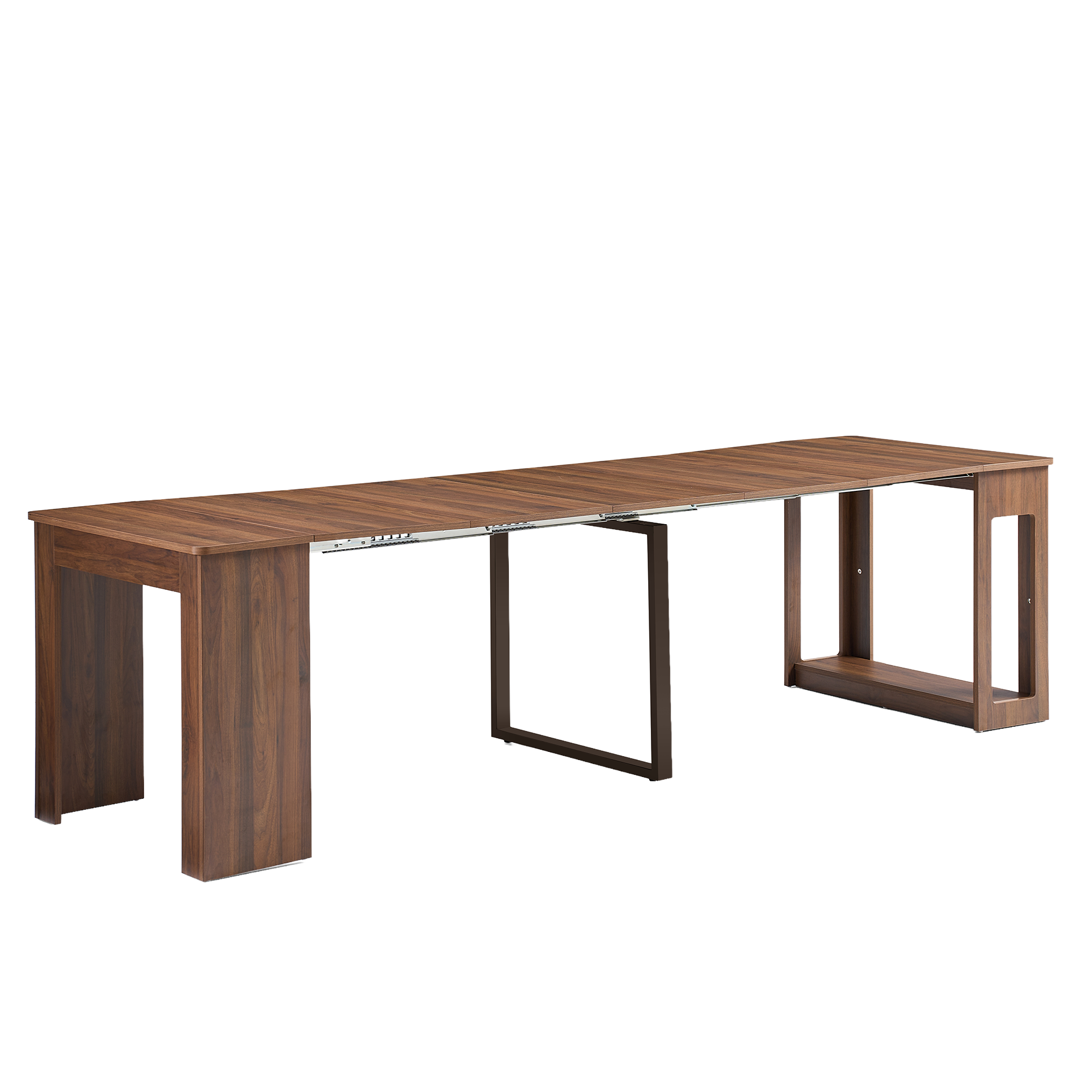 Flexi-Table Extendable Dining Table 0.6m-2.8m - Walnut