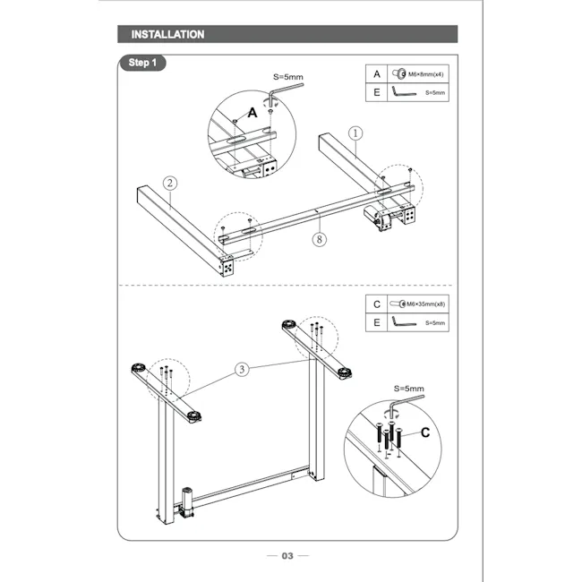 ARDEN FlexiLift Adjustable Table (2 Sizes) - 14