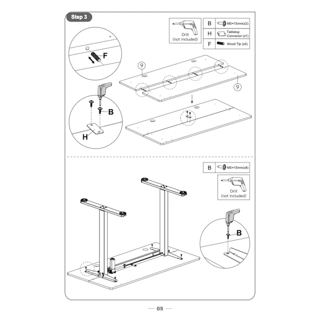 ARDEN FlexiLift Adjustable Table (2 Sizes) - 16
