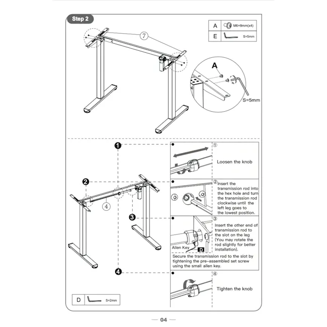 ARDEN FlexiLift Adjustable Table (2 Sizes) - 15