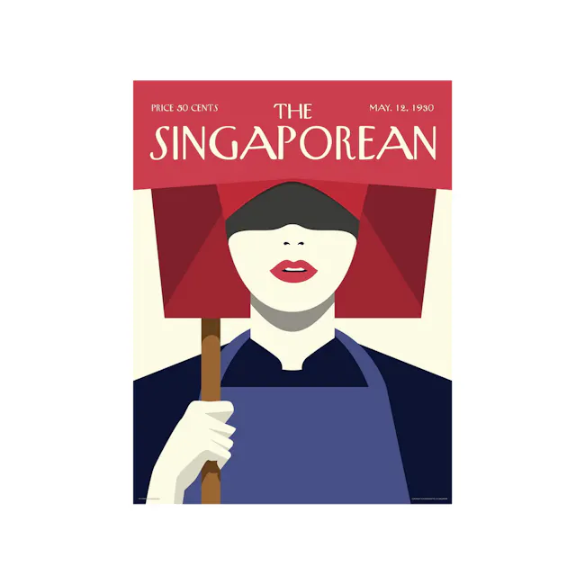 The Singaporean Samsui Woman Poster 30 x 40cm - 1