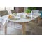 Irma Extendable Table 1.6m-2m with 4 Chloe Dining Chairs in Pale Grey - 8