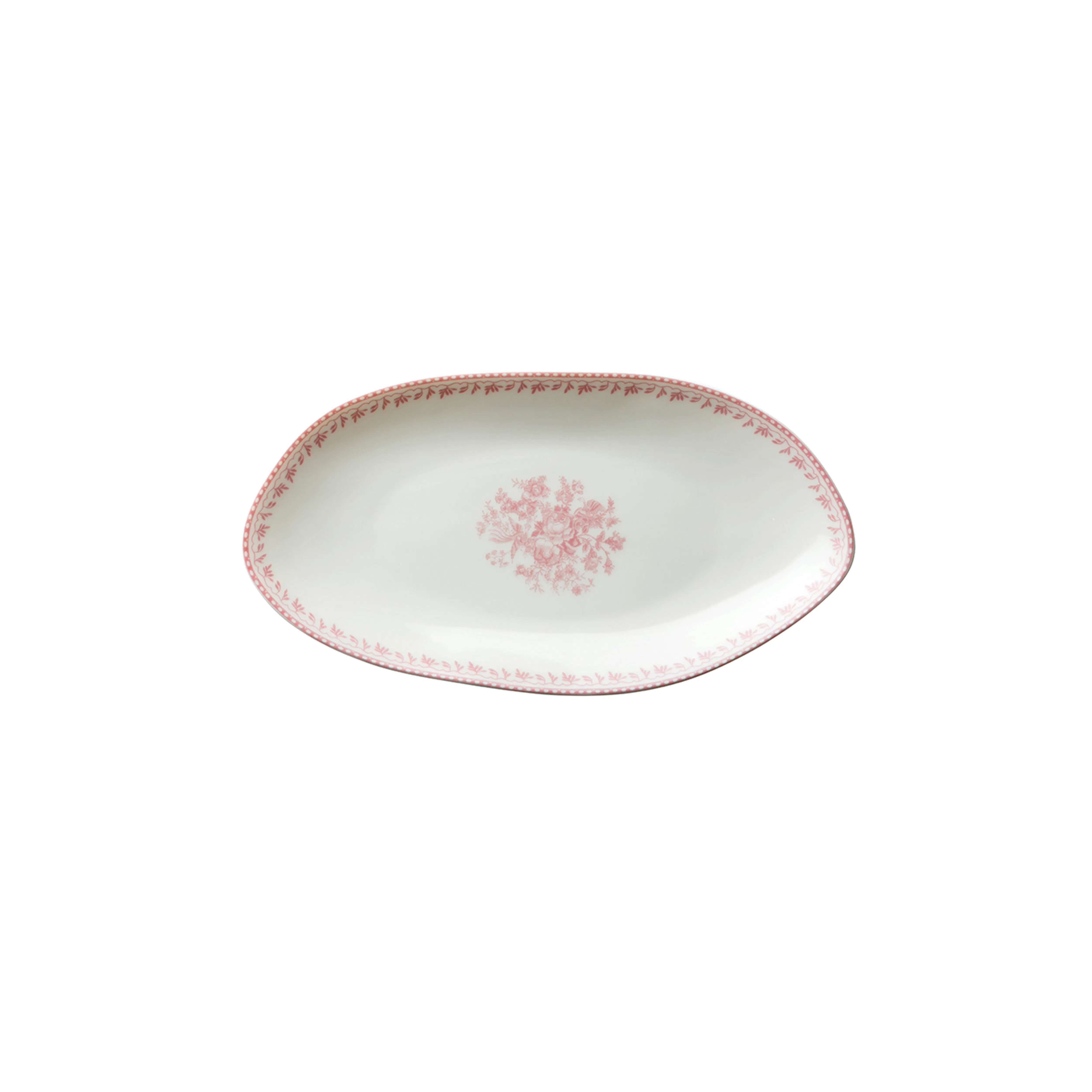 Luzerne Lancaster Garden Oval Plate 25cm - Pink