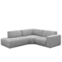 Milan 3 Seater Corner Extended Sofa - Slate (Fabric) - 0
