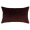 Alyssa Velvet Lumbar Cushion Cover - Burgundy