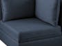 Cameron 4 Seater Sectional Storage Sofa - Denim - 33