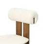 Radley Dining Chair - Walnut, Ivory (Faux Leather) - 7