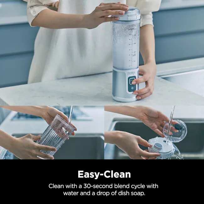 Ninja Blast - Denim Blue - 5 - Blend seamlessly, clean effortlessly, easy-to-use design, compact size, dishwasher safe