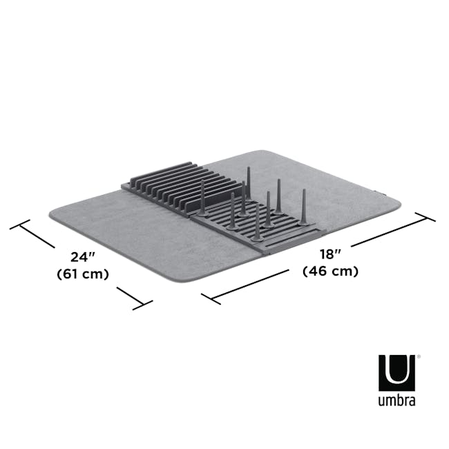 Udry Drying Mat with Peg - Charcoal - 7