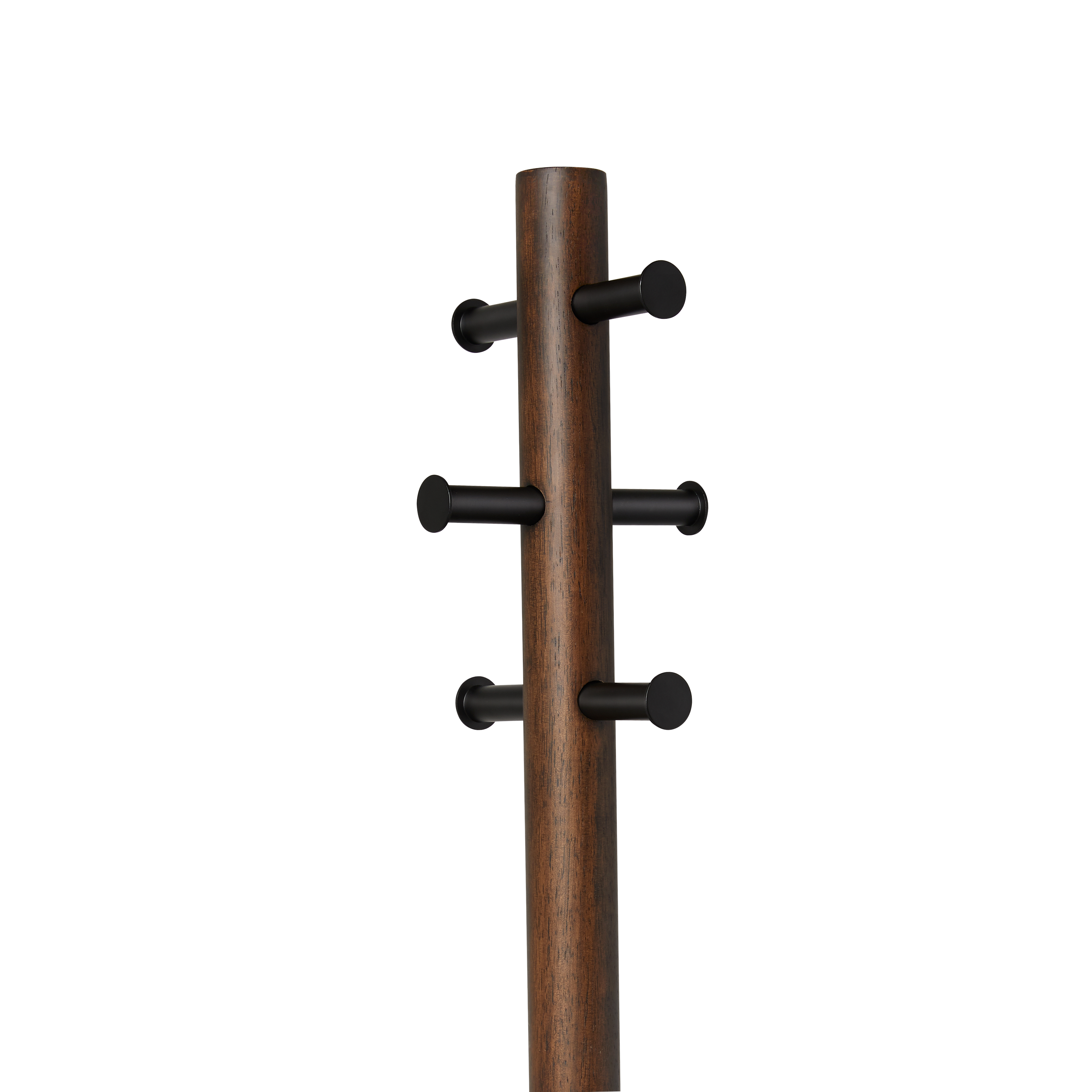 Pillar Coat Rack with Stool Black, Walnut, Umbra Home Accents HipVan