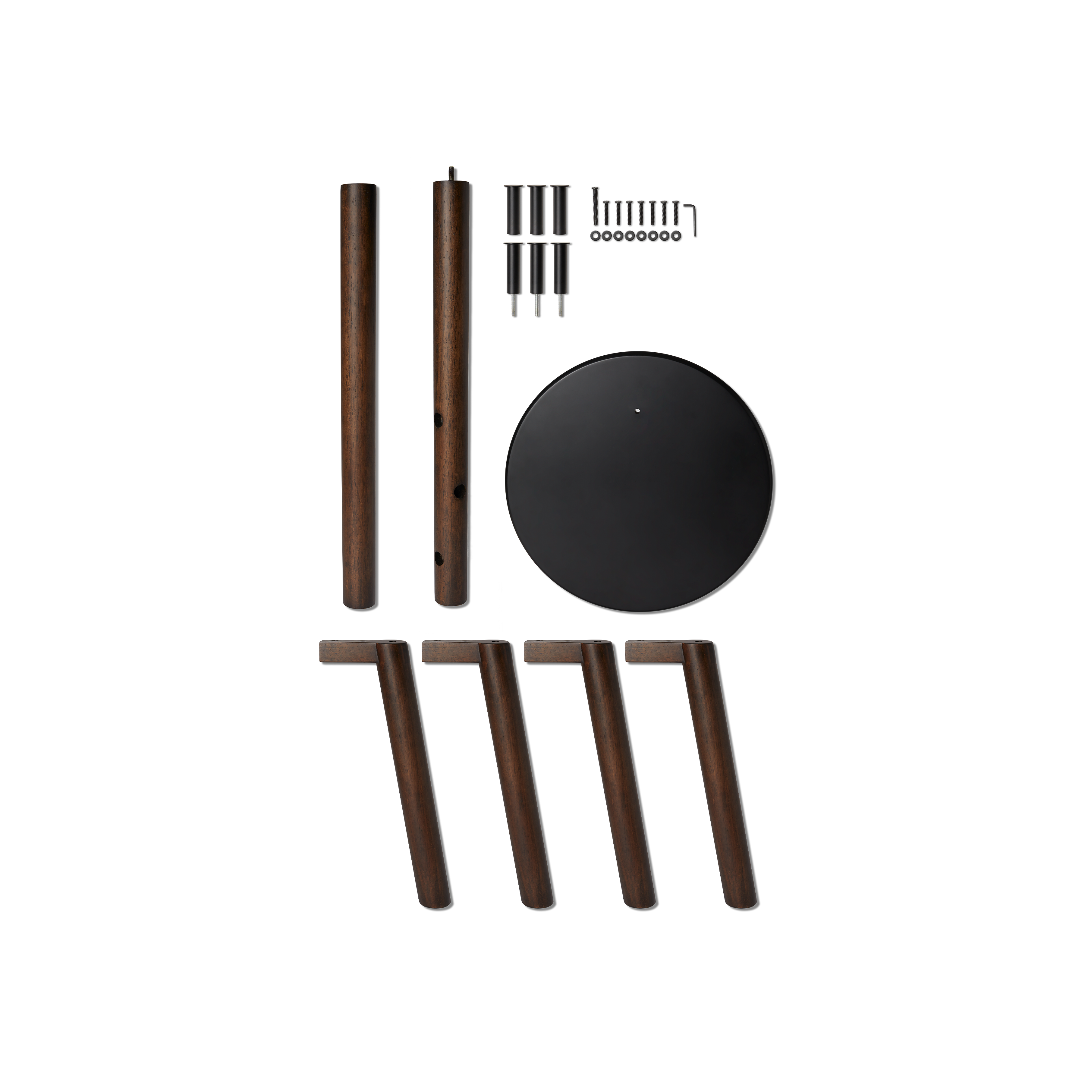 Pillar Coat Rack with Stool Black, Walnut, Umbra Home Accents HipVan