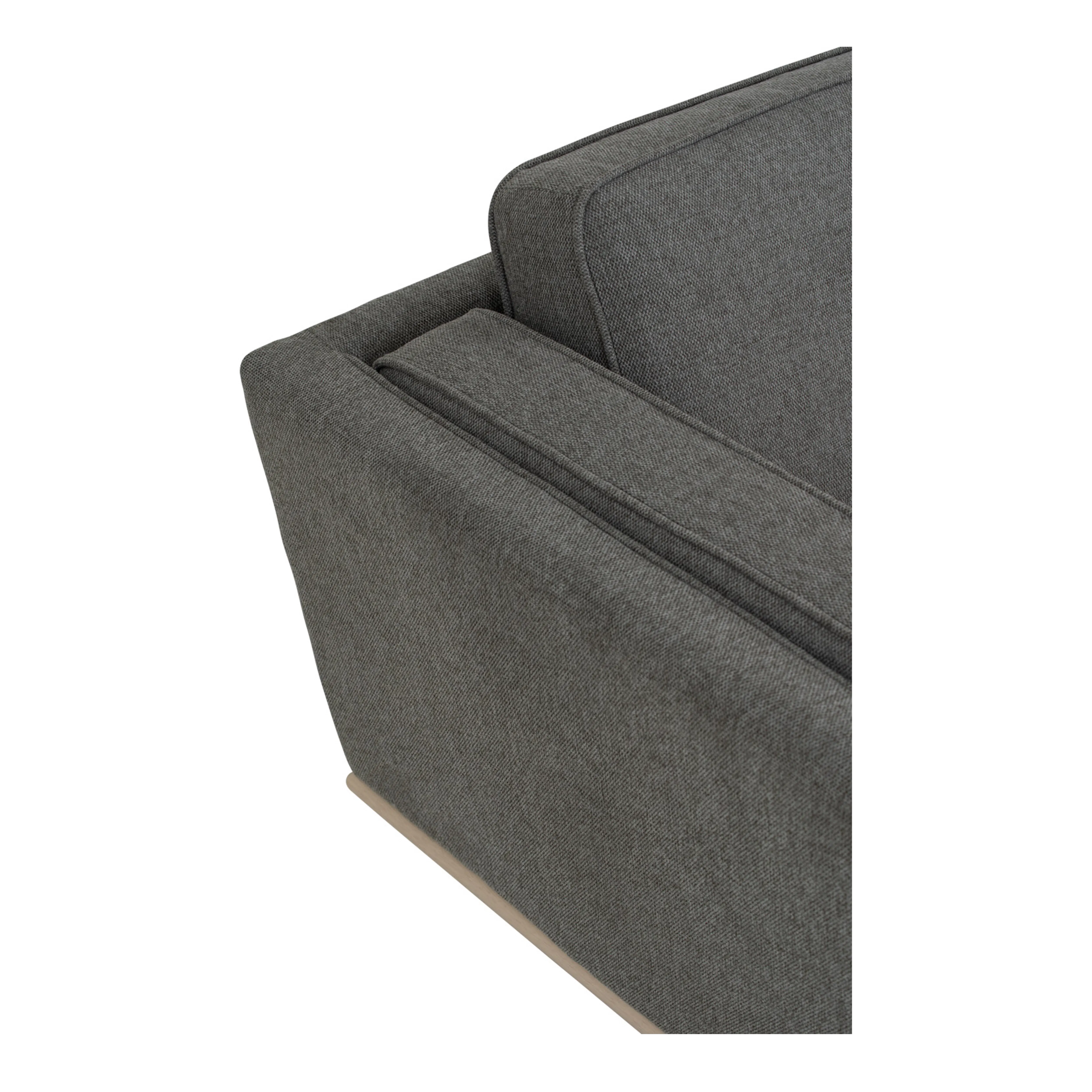 Carter 3 Seater Sofa - Milk Oak, Light Grey (Fabric) - 7