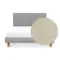 ESSENTIALS Queen Headboard Divan Bed - Latte (Pet Friendly)