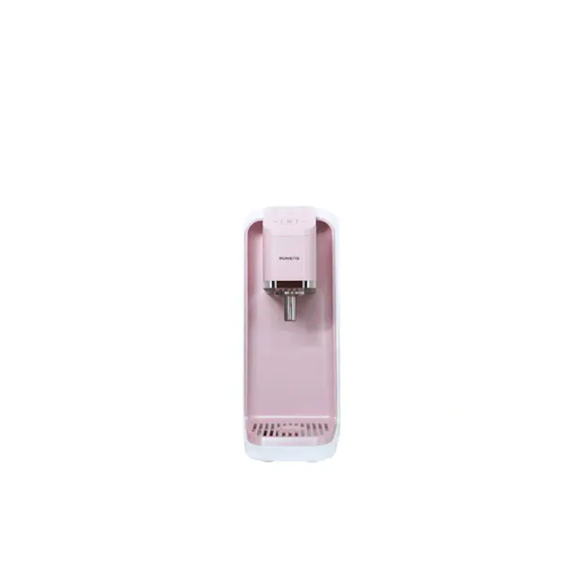 Ruhens V Series Water Purifier - Marshmallow Pink - 1 - Pink-colored, modern kitchen appliance, Compact design with
