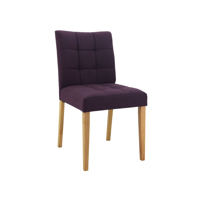 Seth Dining Chair - Natural, Violet - 0