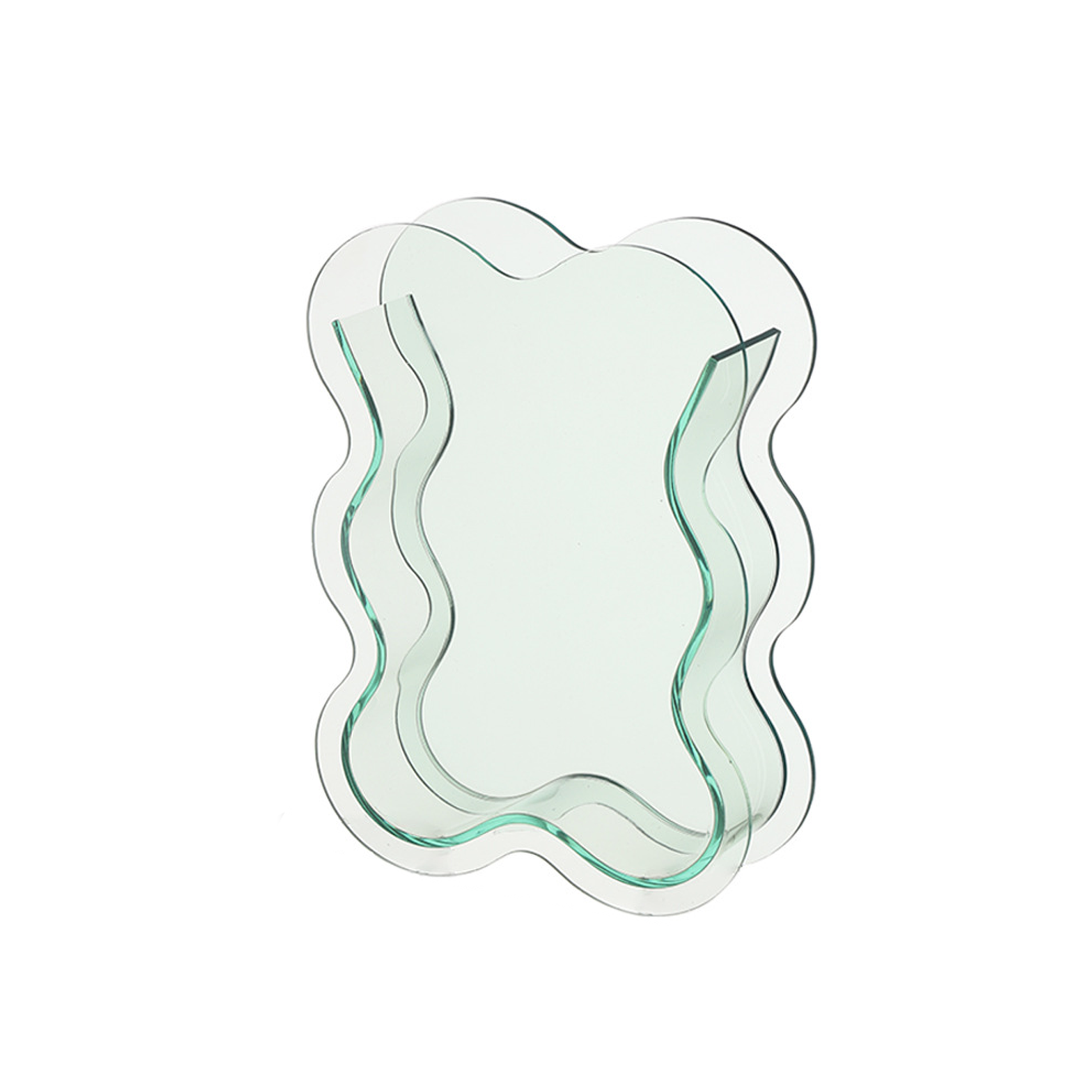 Wavy Acrylic Vase - Green
