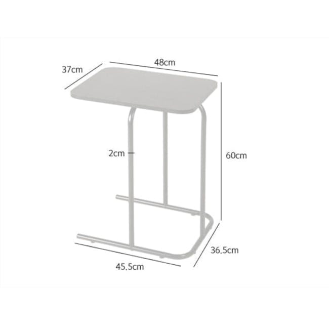 Dugo Side Table - White - 4
