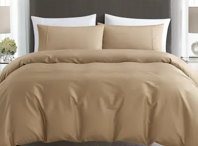 Pima Cotton Full Bedding Set - Linen (4 Sizes)
