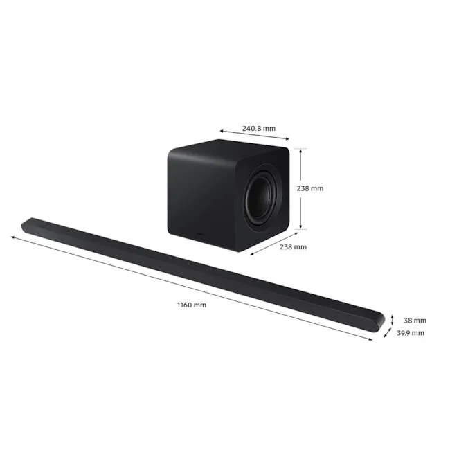 Samsung Ultra Slim Soundbar HW-S800D 3.1.2ch Sub Woofer - Black - 10