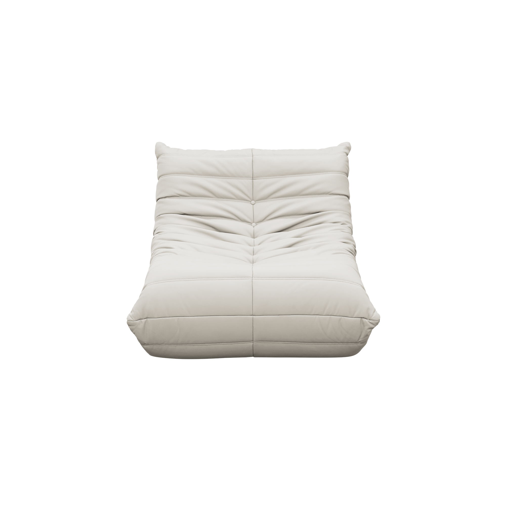 Hayward 1 Seater Low Sofa - Taupe (Faux Leather)