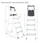 BOOMJOY 5-Step Ladder - Silver - 6