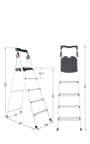 BOOMJOY 5-Step Ladder - Silver - 7