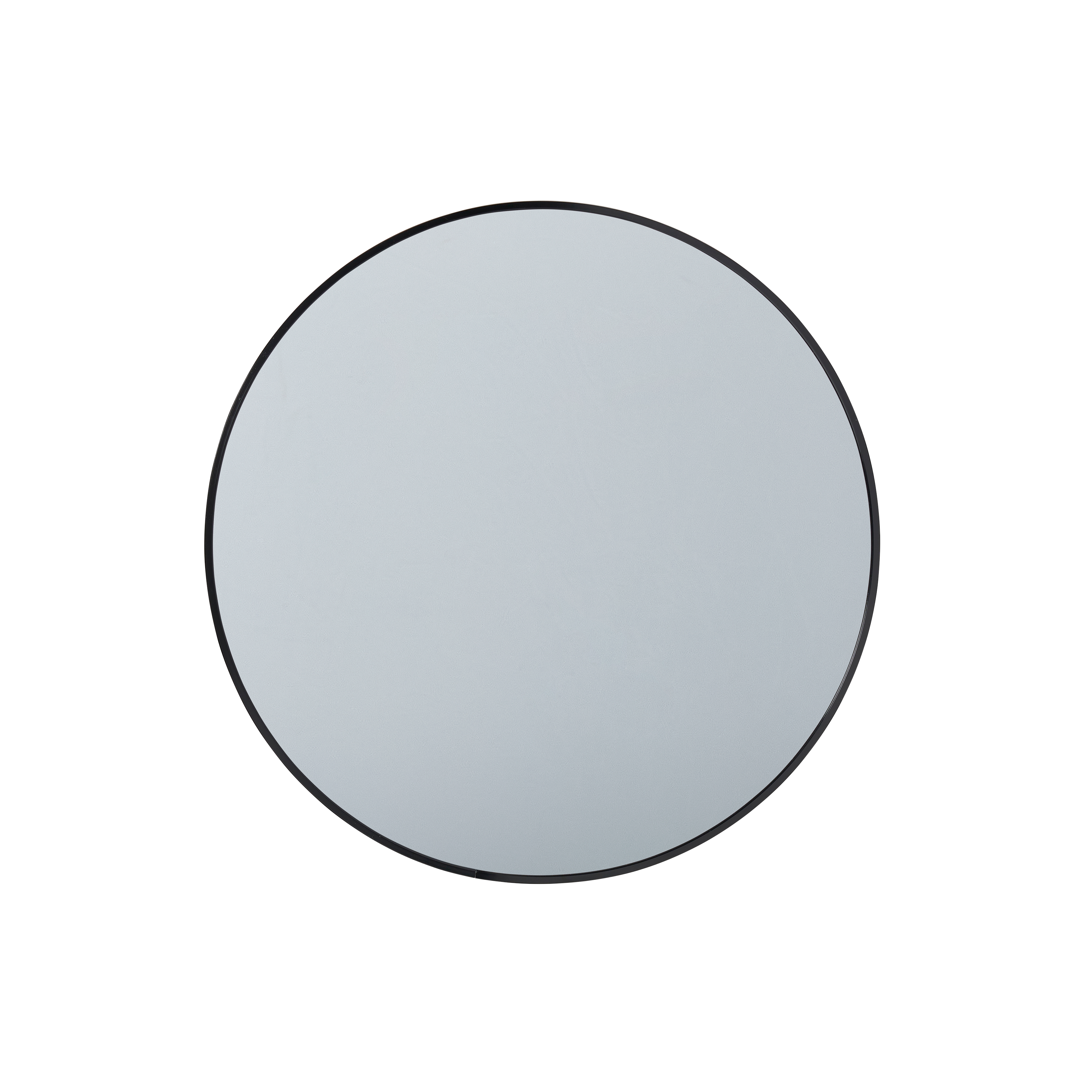 Loru Round Wall Mirror 60cm - Black