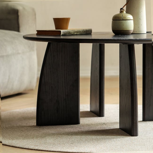 (As-is) Keith Round Coffee Table 0.8m - 16