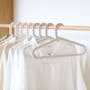 Zoe Plastic Hangers (Set of 10) - White - 1