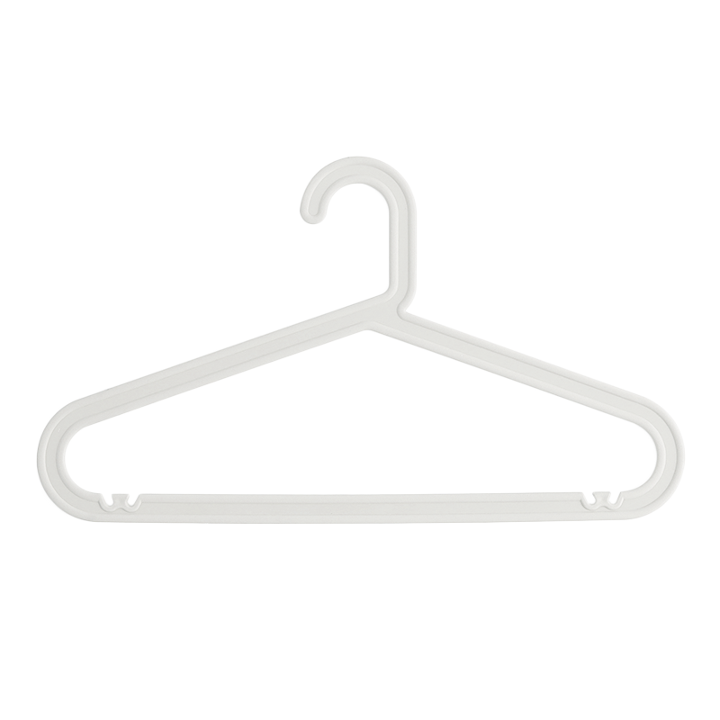 Zoe Plastic Hanger - White