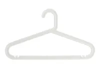 Zoe Plastic Hanger - White