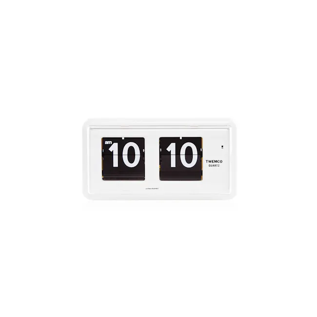 TWEMCO Table Clock - White - 1