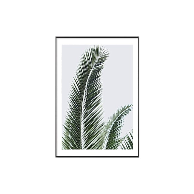 Palm Tree Canvas Print with Black Frame 30cm x 40cm - II - 0