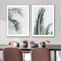 Palm Tree Canvas Print with Black Frame 30cm x 40cm - II - 3