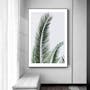 Palm Tree Canvas Print with Black Frame 30cm x 40cm - II - 1