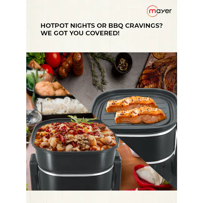 Mayer 4.5L 3-in-1 Glass Air Fryer with Grill MMGAF459G - 5