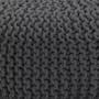 Moana Knitted Pouf - Charcoal Grey - 4