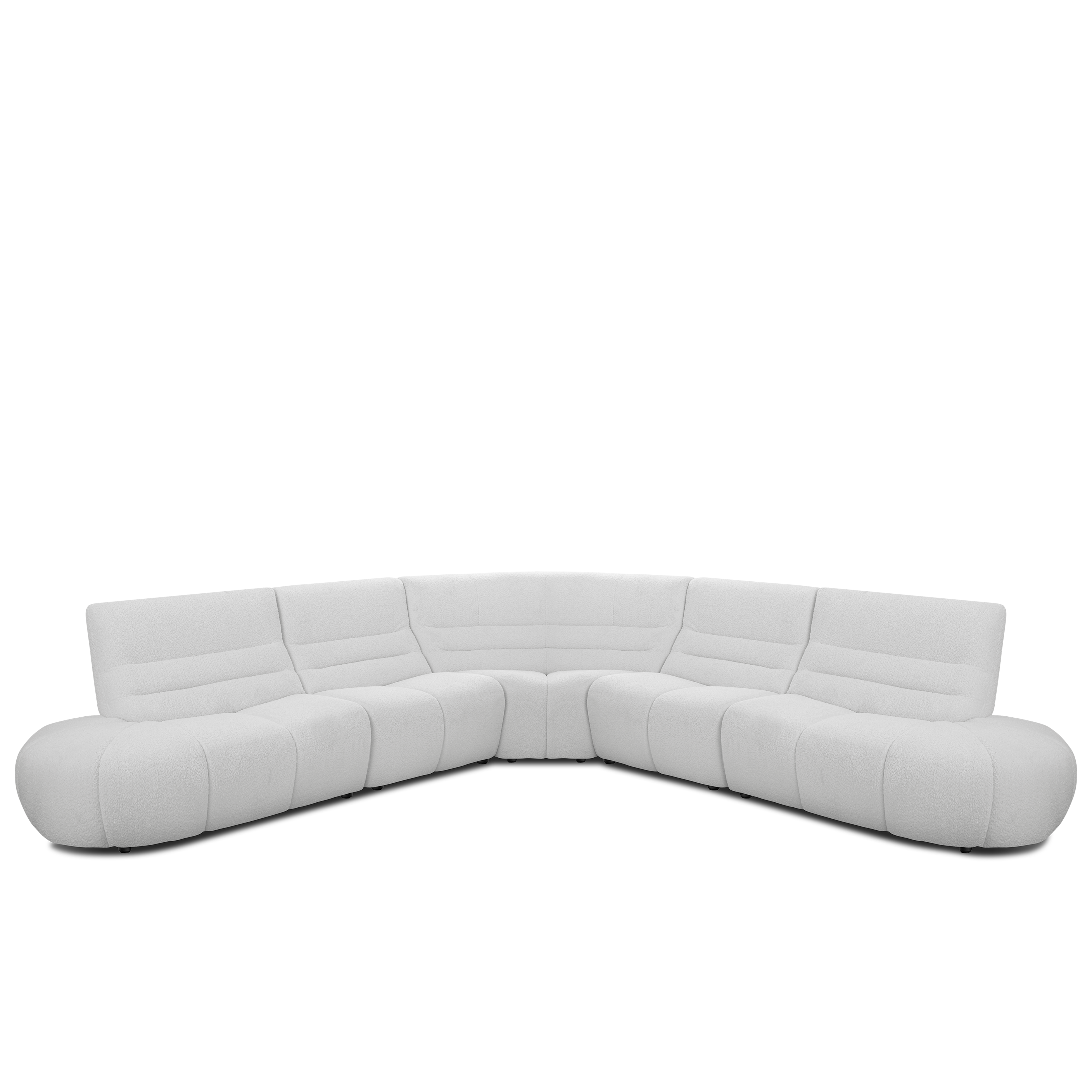 Tara Large Corner Sectional Extended Sofa - Grey