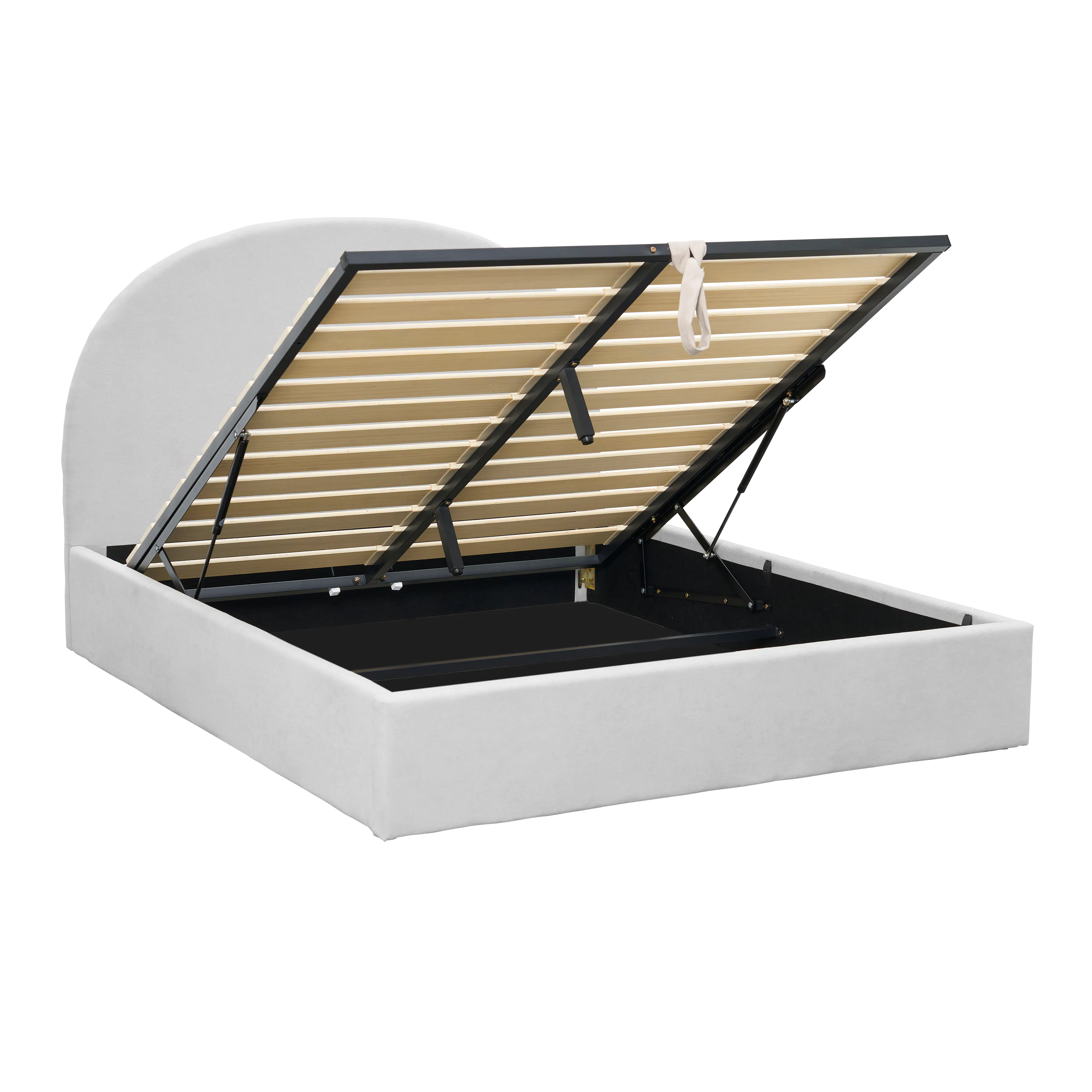Aspen King Storage Bed - Ice Grey - 12