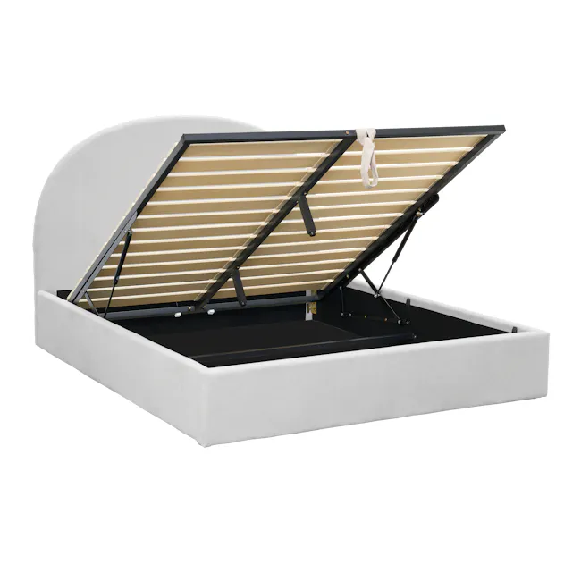 Aspen King Storage Bed - Ice Grey - 12