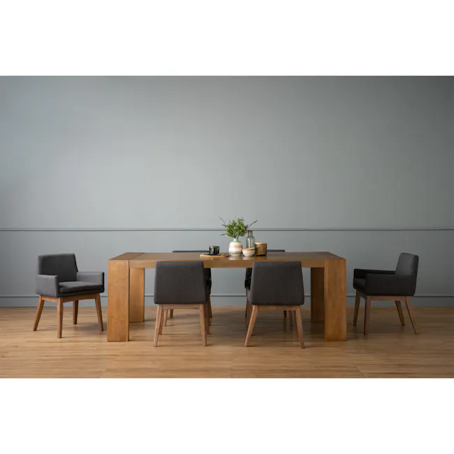 Fabian Dining Chair - Cocoa, Seal (Fabric) - 3