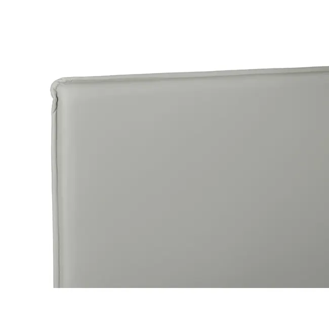 Arthur Super Single Storage Bed - Oslo Grey (Faux Leather) - 8 - White background with vertical color bars, Gray fabric with