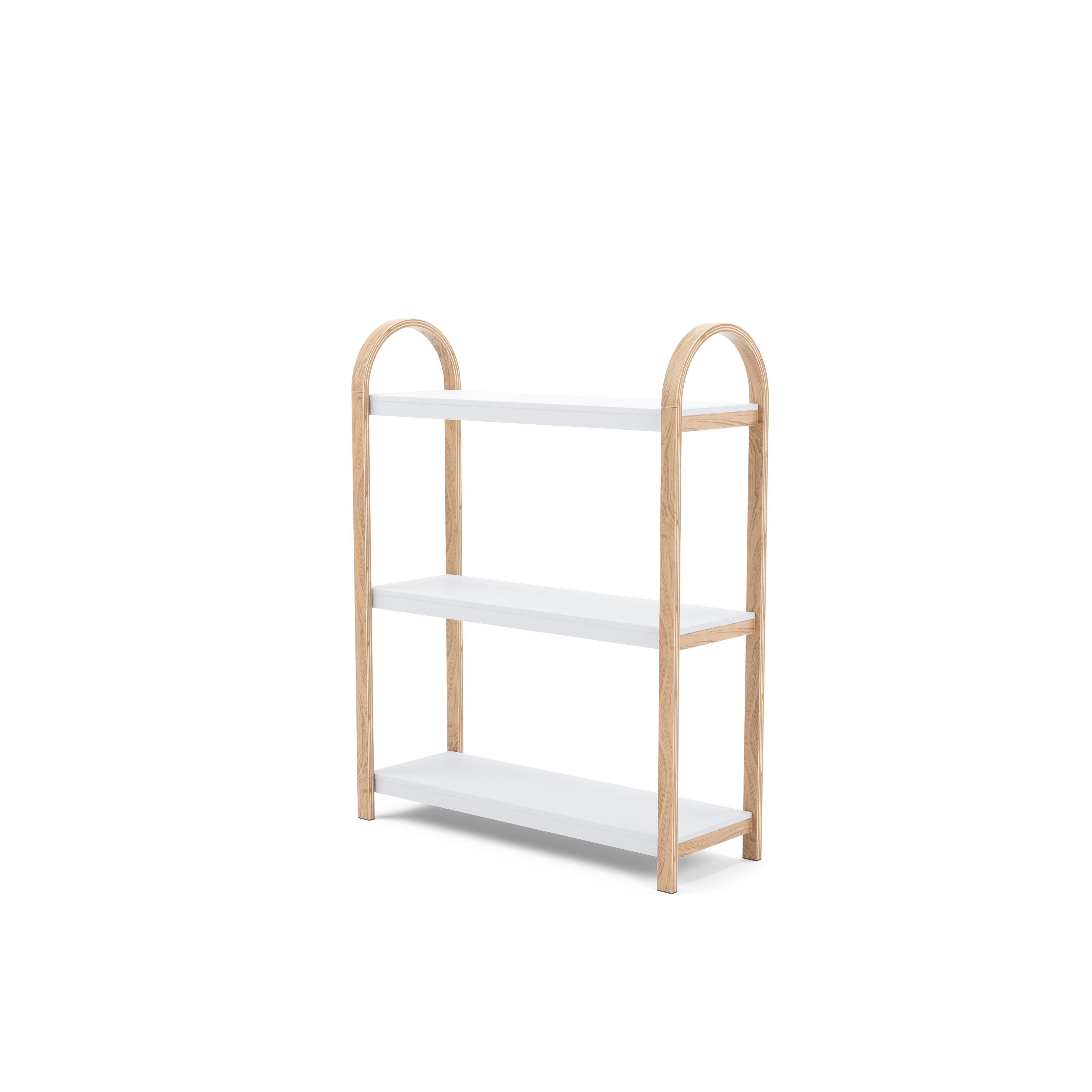 Bellwood 3-tier Shelf , White, Natural 
