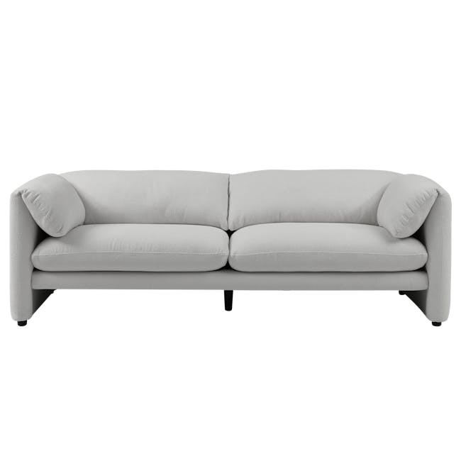 Artemis 3 Seater Sofa - Grey Boucle (Spill Resistant) - 0