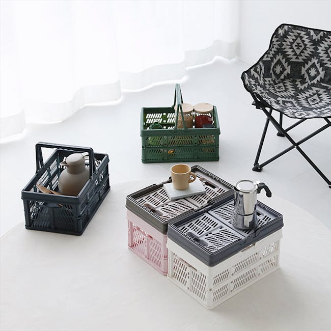 Kono Foldable Storage Basket 18L - Green - 5