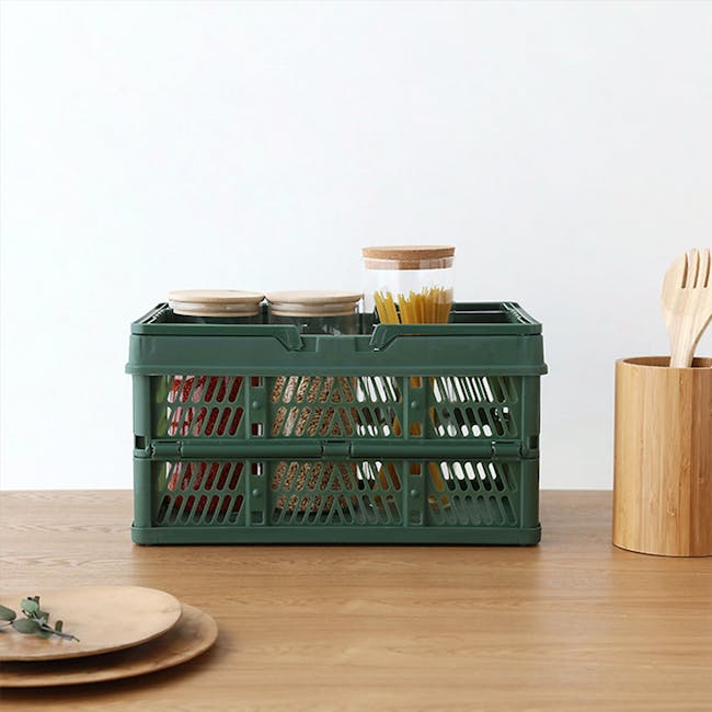 Kono Foldable Storage Basket 18L - Green - 3