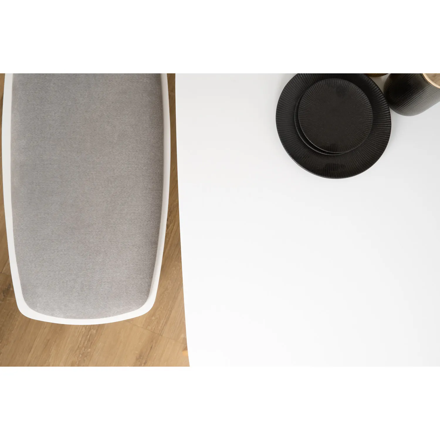(As-is) Harold Dining Table 1.2m - Natural, White - 34 - 20
