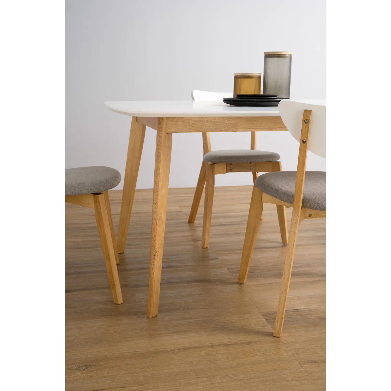 (As-is) Harold Dining Table 1.2m - Natural, White - 34 - 13