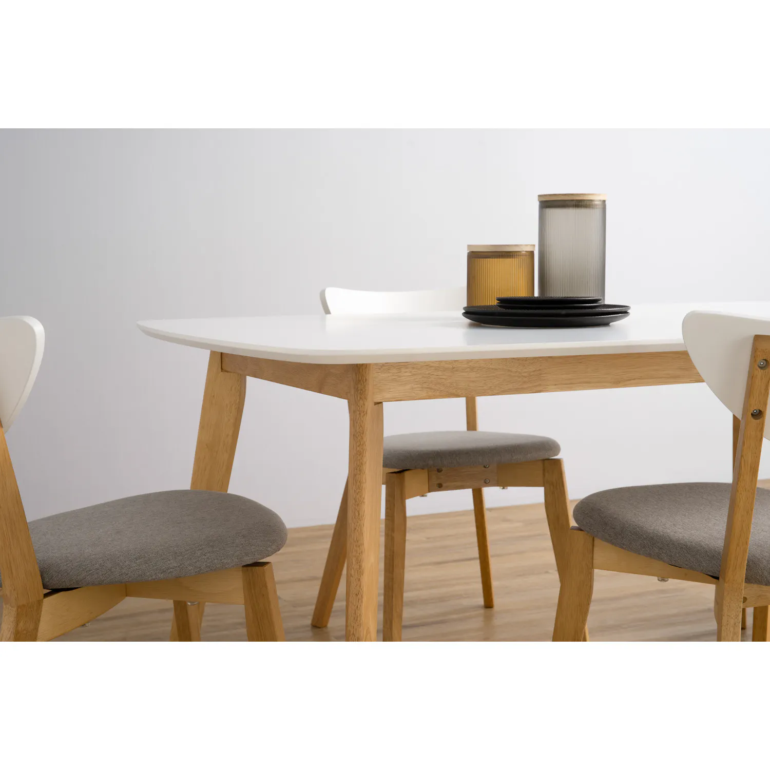 (As-is) Harold Dining Table 1.2m - Natural, White - 35 - 18