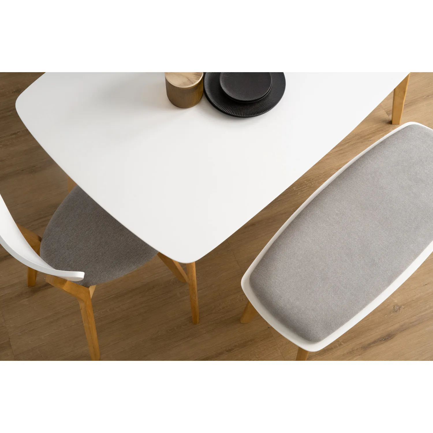 (As-is) Harold Dining Table 1.2m - Natural, White - 35 - 7